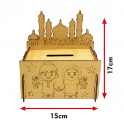 Bamrama Özel Ahşap Camii Boyama Kumbara Hediyelik Bamrama Özel Ahşap Camii Boyama Kumbara Hediyelik