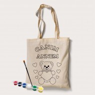 Bez Çanta Boyama Anneler Gününe Özel Model 1 Bez Çanta Boyama Anneler Gününe Özel Model 1