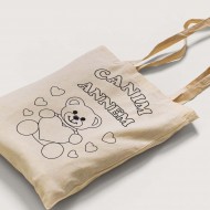 Bez Çanta Boyama Anneler Gününe Özel Boyasız Boş Model1 Bez Çanta Boyama Anneler Gününe Özel Boyasız Boş Model1