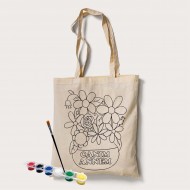 Bez Çanta Boyama Anneler Gününe Özel Model 2 Bez Çanta Boyama Anneler Gününe Özel Model 2