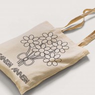 Bez Çanta Boyama Anneler Gününe Özel Boyasız Boş Model3 Bez Çanta Boyama Anneler Gününe Özel Boyasız Boş Model3