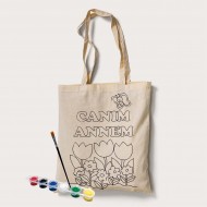 Bez Çanta Boyama Anneler Gününe Özel Model 4 Bez Çanta Boyama Anneler Gününe Özel Model 4