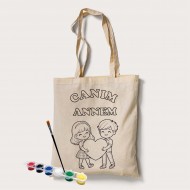 Bez Çanta Boyama Anneler Gününe Özel Model 5 Bez Çanta Boyama Anneler Gününe Özel Model 5