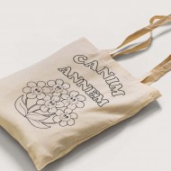 Bez Çanta Boyama Anneler Gününe Özel Boyasız Boş Model7 Bez Çanta Boyama Anneler Gününe Özel Boyasız Boş Model7