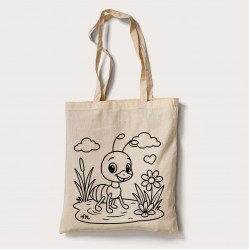 Bez Çanta Boyama Arı Desen Set