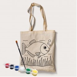 Bez Çanta Boyama Balık2 Desen Set