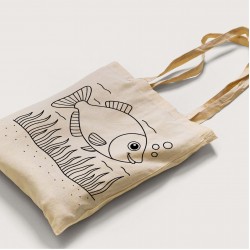 Bez Çanta Boyama Balık2 Desen Set1