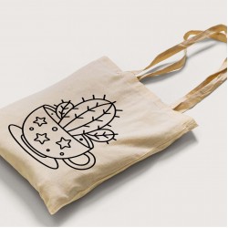 Bez Çanta Boyama Kupa Desen Boyama Sade