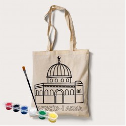 Bez Çanta Boyama Mescid-i Aksa3 Desen Set