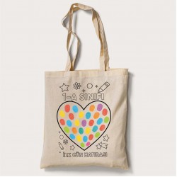 Bez Çanta Boyama Okul İlk Gün Hatırası