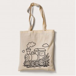 Bez Çanta Boyama Tren Desen Set