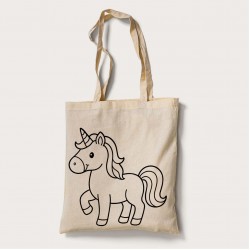 Bez Çanta Boyama Unicorn Desen Set