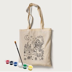 Bez Çanta Boyama Unicorn Melek Set
