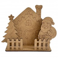 Ev Noel Çam Yılbaşı Ahşap Boyama