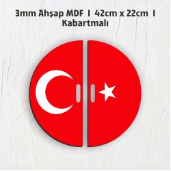 Kabartmalı Türk Bayrağı Gösteri Panosu – Model1