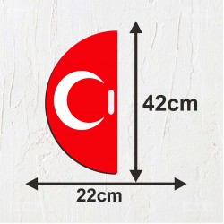 Kabartmalı Türk Bayrağı Gösteri Panosu – Model1