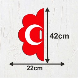 Kabartmalı Türk Bayrağı Gösteri Panosu –Model2