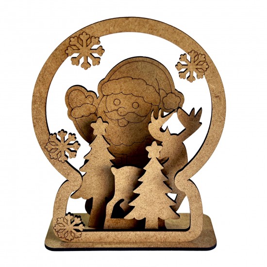 Kar Küresi Yılbaşı Ahşap Boyama Seti Kar Küresi Yılbaşı Ahşap Boyama Seti