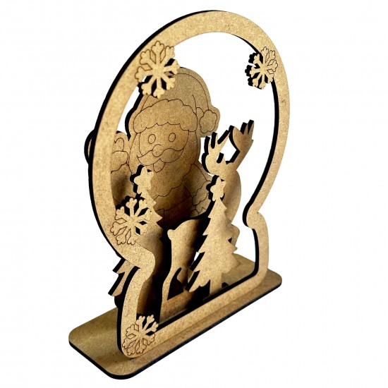 Kar Küresi Yılbaşı Ahşap Boyama Seti Kar Küresi Yılbaşı Ahşap Boyama Seti