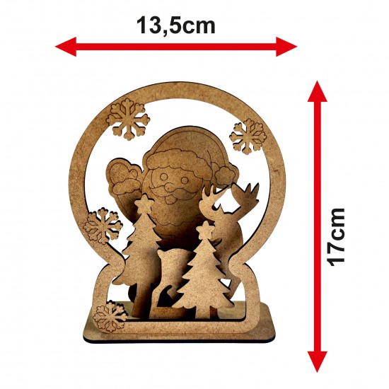 Kar Küresi Yılbaşı Ahşap Boyama Seti Kar Küresi Yılbaşı Ahşap Boyama Seti