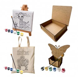 Kişiye Özel Ahşap Boyanabilir Set Kutusu MD2