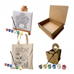 Kişiye Özel Ahşap Boyanabilir Set Kutusu MD4