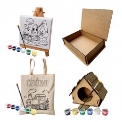 Kişiye Özel Ahşap Boyanabilir Set Kutusu MD5