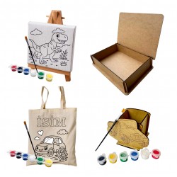 Kişiye Özel Ahşap Boyanabilir Set Kutusu MD7