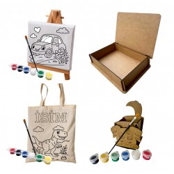 Kişiye Özel Ahşap Boyanabilir Set Kutusu MD8