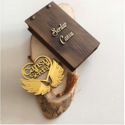 Kişiye Özel Araba Dikiz Aynası süsü araba aksesuar süsü pleksi Aynalı Kanatlı