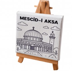 Mescid-i Aksa Tuval Boyama Boyasız Fırçasız No1