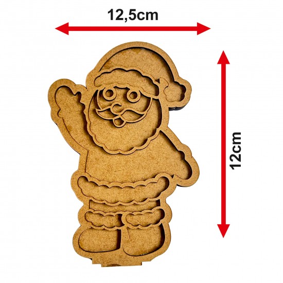 Noel Baba Yılbaşı Ahşap Kum Boyama Seti 