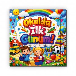 Okulda İlk Günüm Ahşap Puzzle 9 Parça MDL1