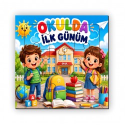 Okulda İlk Günüm Ahşap Puzzle 9 Parça