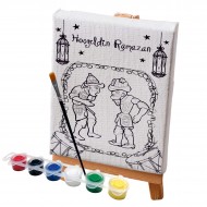 Tuval Boyama Seti  Ramazan Özel Hacivat Karagöz