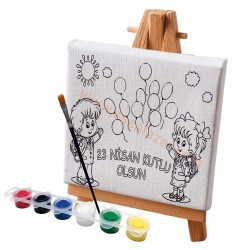 Tuval Boyama Seti 23 Nisan Özel Balon Figür Model4