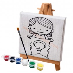 Tuval Boyama Seti 23 Nisan Özel Bayrak Figür 1