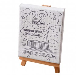 Tuval Boyama Boyasız 29 Ekim Anıt Kabir