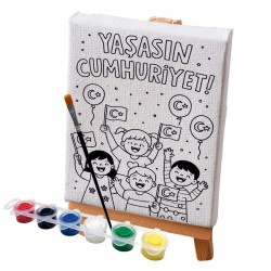 Tuval Boyama Seti 29 Ekim Balon Bayrak Figür