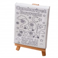 Tuval Boyama Seti 29 Ekim Boyasız Çiçek DesenA Tuval Boyama Seti 29 Ekim Boyasız Çiçek DesenA