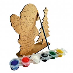 Çam Noel Yılbaşı Ahşap Boyama Seti 1