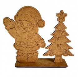 Çam Noel Yılbaşı Ahşap Boyama