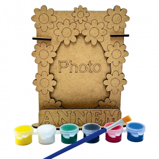 Ahşap Boyama Seti Anneler Günü Çerçeve Model1 Ahşap Boyama Seti Anneler Günü Çerçeve Model1