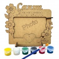 Ahşap Boyama Seti Anneler Günü Çerçeve Model2