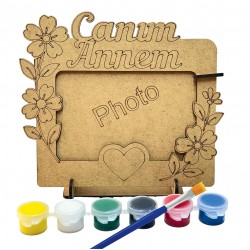 Ahşap Boyama Seti Anneler Günü Çerçeve Model2