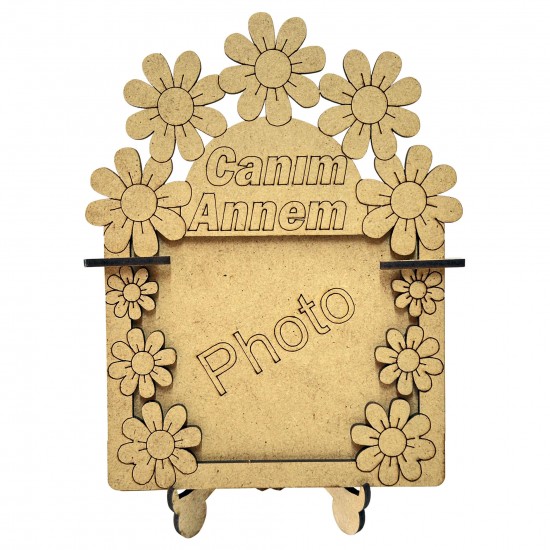 Ahşap Boyama Seti Anneler Günü Çerçeve Model3