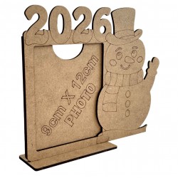 Çerçeve 2 Yılbaşı Ahşap Boyama