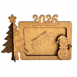 Çerçeve Yılbaşı Ahşap Boyama