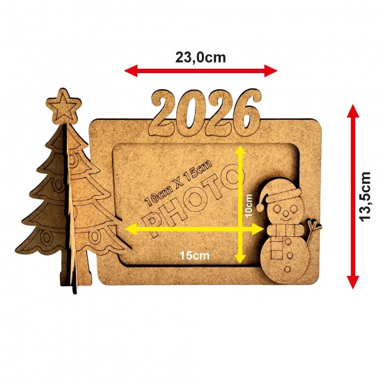 Çerçeve Yılbaşı Ahşap Boyama Seti 1 Çerçeve Yılbaşı Ahşap Boyama Seti 1