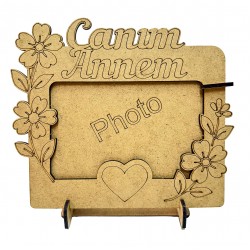 Ahşap Boyama  Anneler Günü Çerçeve Boyasız Model2